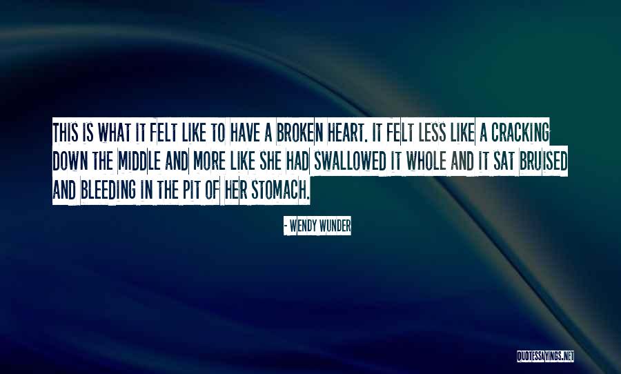 Heart Broken Heart Quotes By Wendy Wunder Heart Broken Heart Quotes By Wendy Wunder