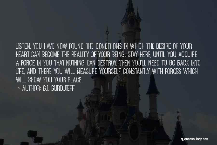 Heart Conditions Quotes By G.I. Gurdjieff