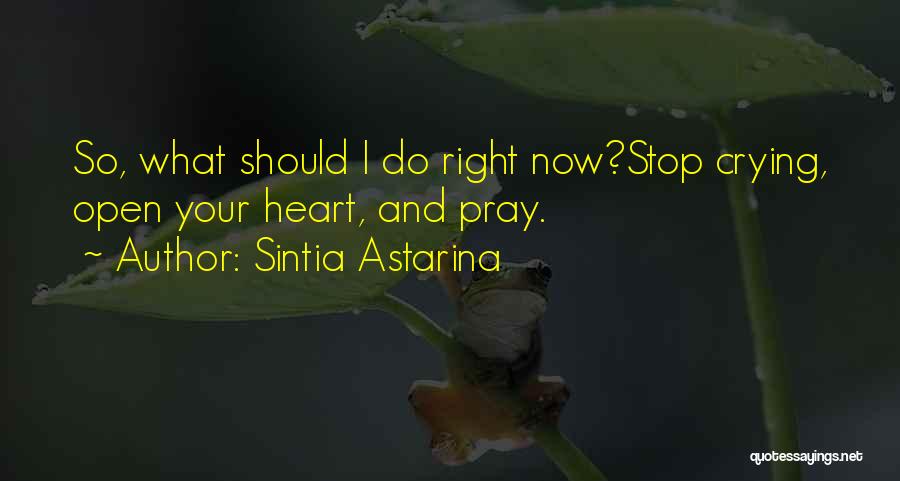 Heart Crying Love Quotes By Sintia Astarina