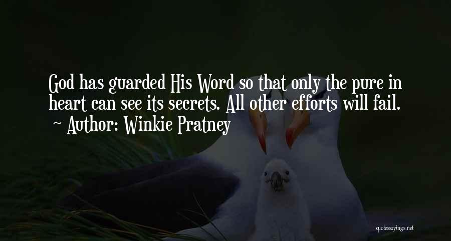 Heart Guarded Quotes By Winkie Pratney