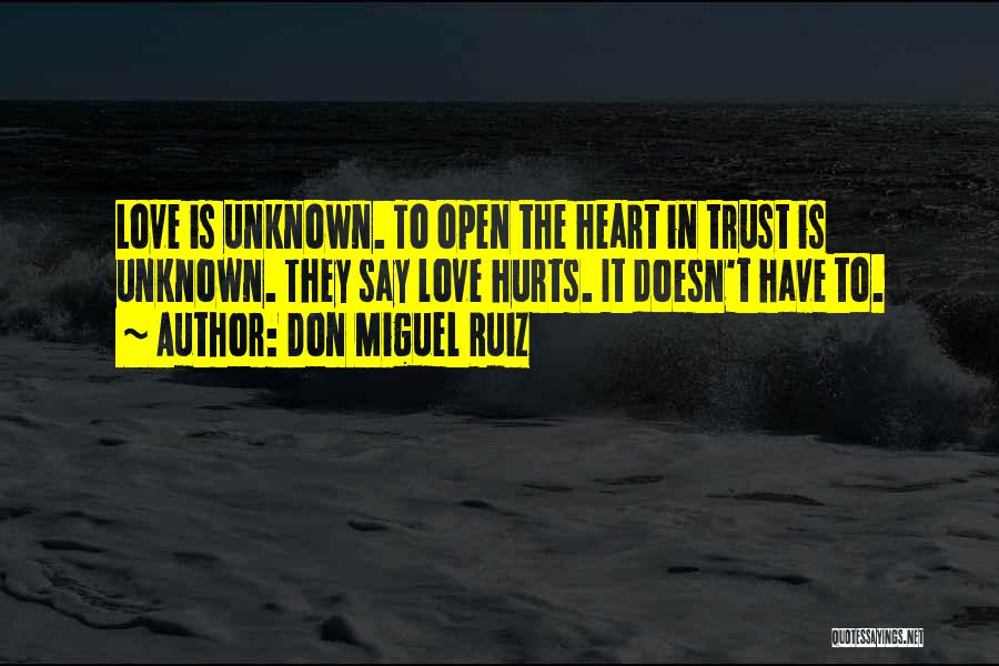 Heart Hurts Love Quotes By Don Miguel Ruiz