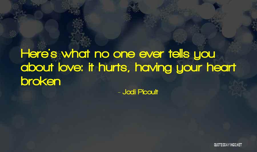 Heart Hurts Love Quotes By Jodi Picoult