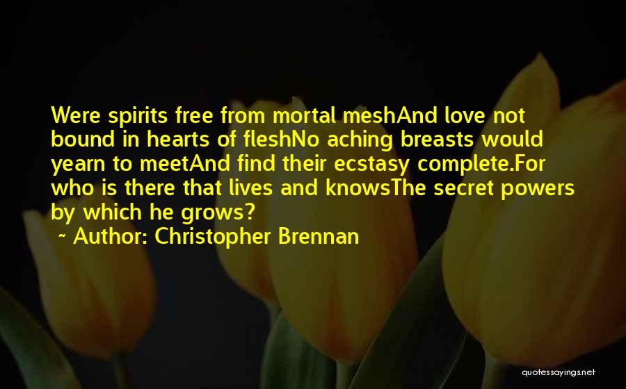 Heart Is Aching Quotes By Christopher Brennan