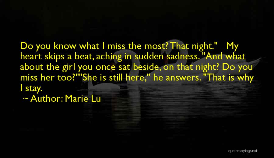Heart Is Aching Quotes By Marie Lu
