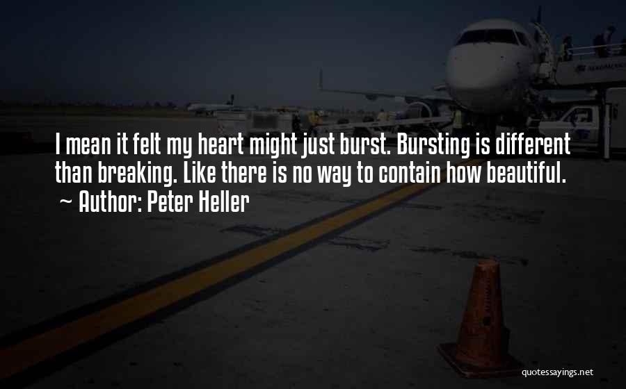 Heart Is Beautiful Quotes By Peter Heller