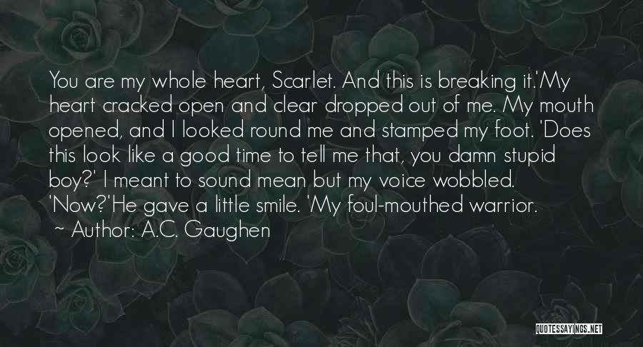 Heart Is Breaking Quotes By A.C. Gaughen