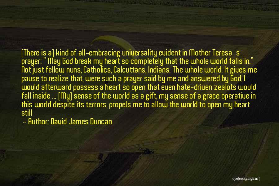 Heart Is Breaking Quotes By David James Duncan