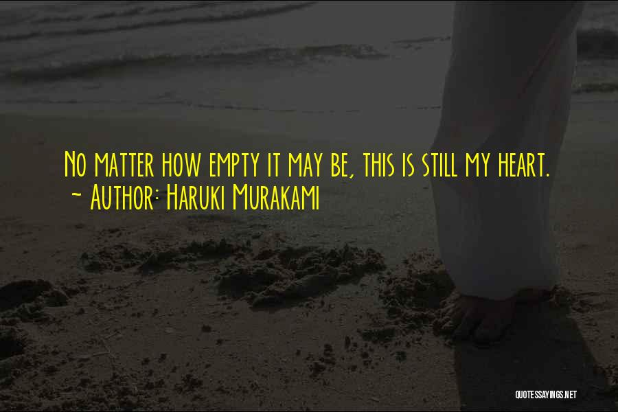 Heart Is Empty Quotes By Haruki Murakami