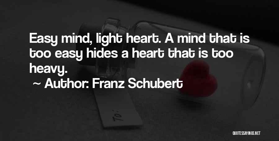 Heart Is Heavy Quotes By Franz Schubert