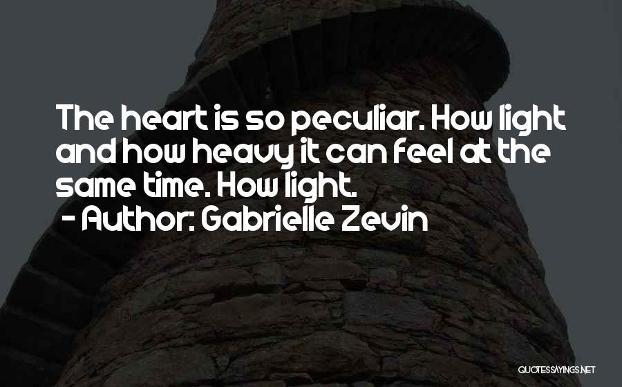 Heart Is Heavy Quotes By Gabrielle Zevin