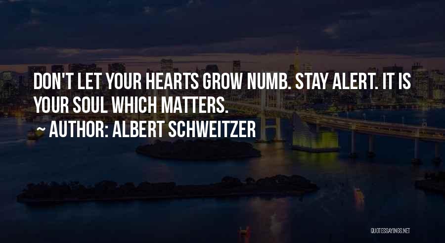 Heart Is Numb Quotes By Albert Schweitzer