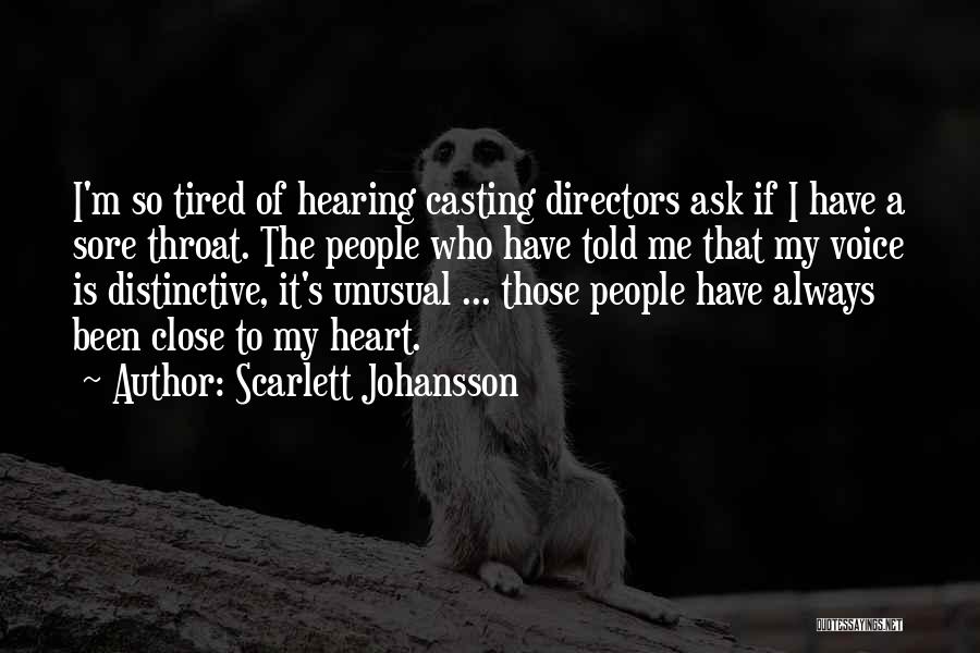 Heart Is Tired Quotes By Scarlett Johansson