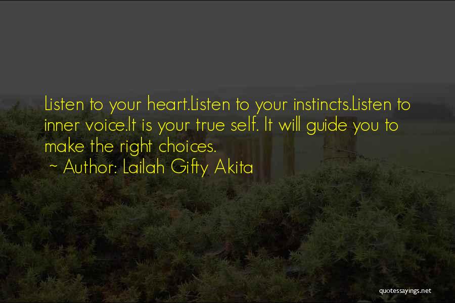 Heart Listen Quotes By Lailah Gifty Akita