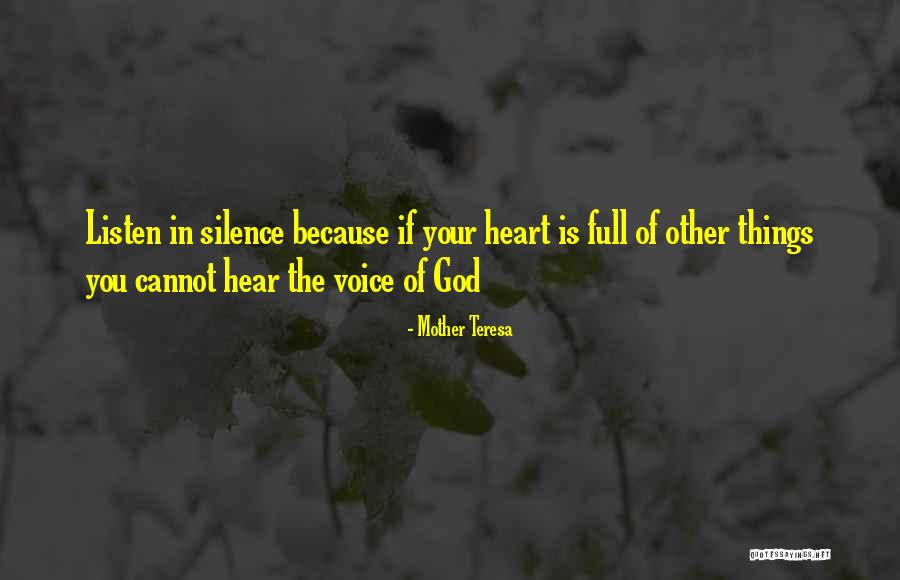 Heart Listen Quotes By Mother Teresa Heart Listen Quotes By Mother Teresa