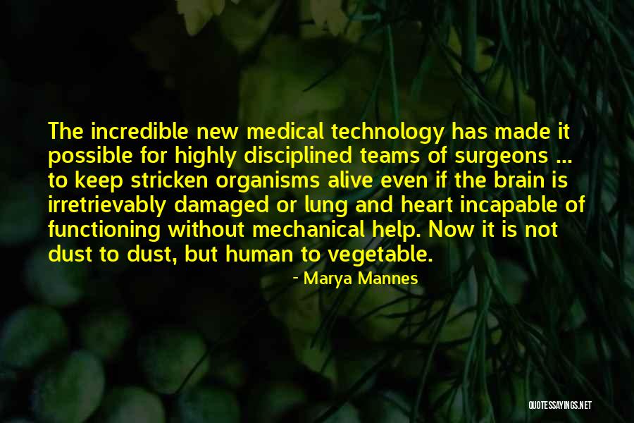 Heart Medical Quotes By Marya Mannes
