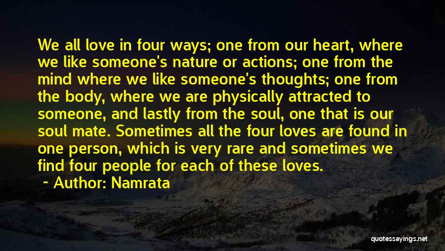 Heart Mind Body And Soul Quotes By Namrata