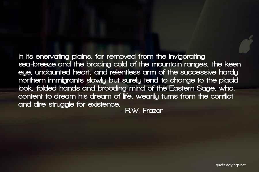 Heart Mind Conflict Quotes By R.W. Frazer