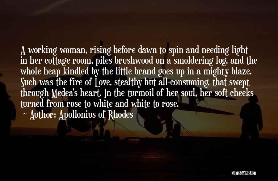 Heart On Fire Quotes By Apollonius Of Rhodes