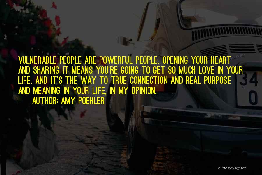 Heart Opening Quotes By Amy Poehler