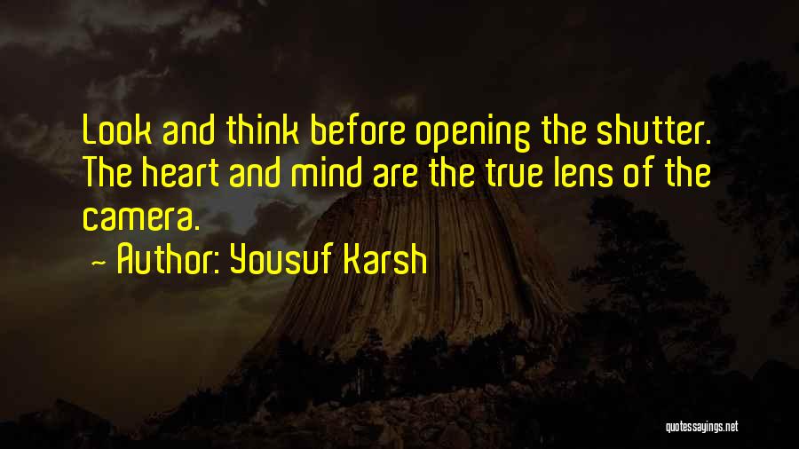 Heart Opening Quotes By Yousuf Karsh