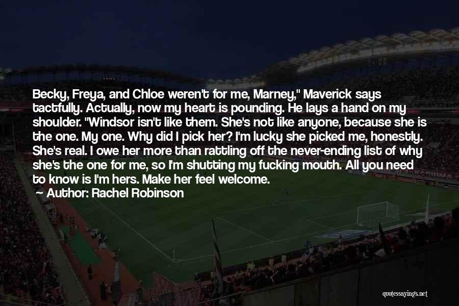 Heart Pounding Quotes By Rachel Robinson