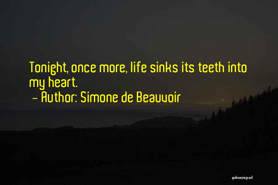 Heart Sinks Quotes By Simone De Beauvoir