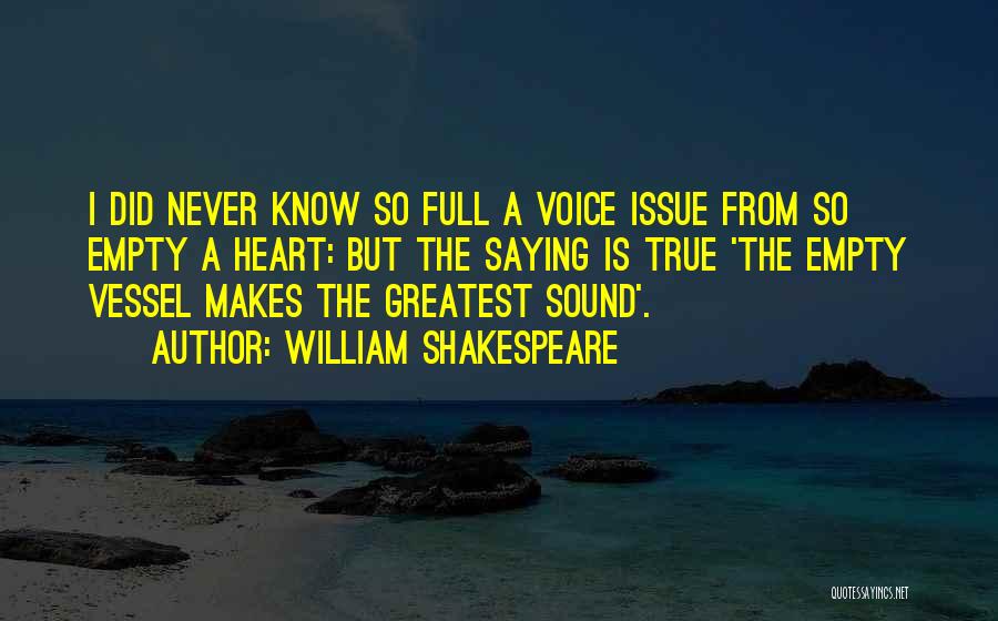 Heart So Full Quotes By William Shakespeare