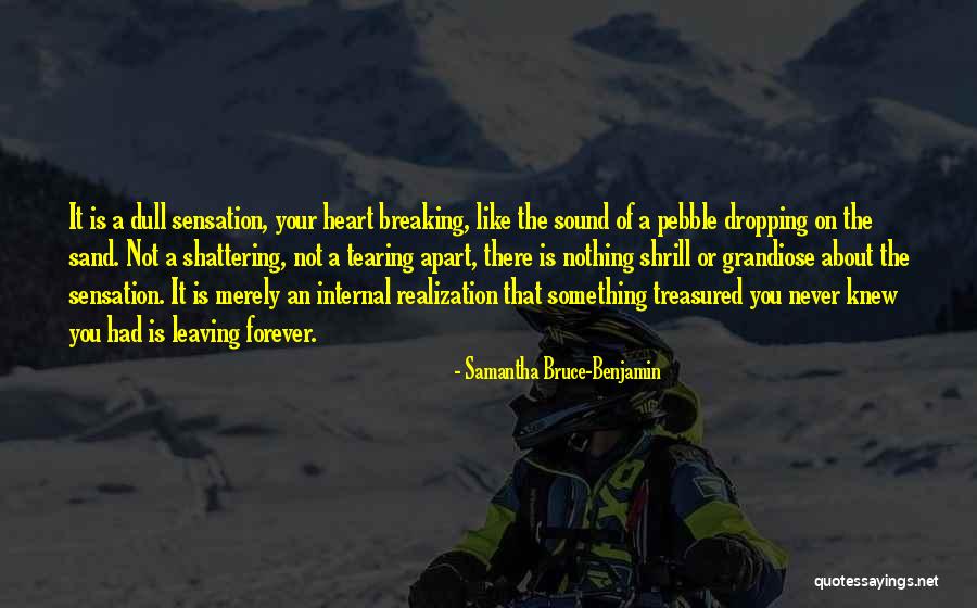 Heart Tearing Quotes By Samantha Bruce-Benjamin Heart Tearing Quotes By Samantha Bruce-Benjamin