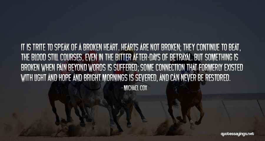 Heart To Heart Connection Quotes By Michael Cox