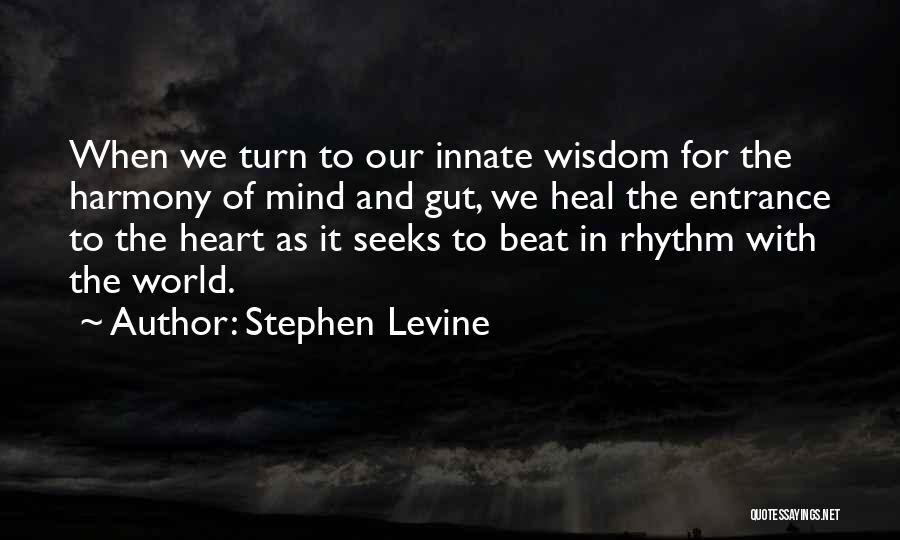 Heart To Heart Quotes By Stephen Levine