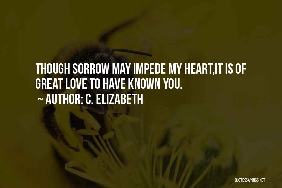 Heartache Loss Quotes By C. Elizabeth