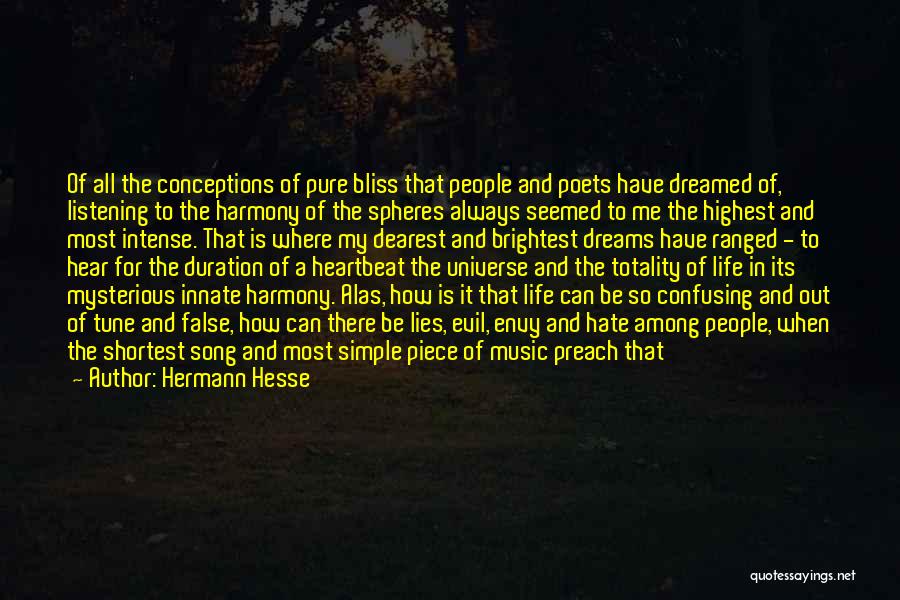 Heartbeat Song Quotes By Hermann Hesse