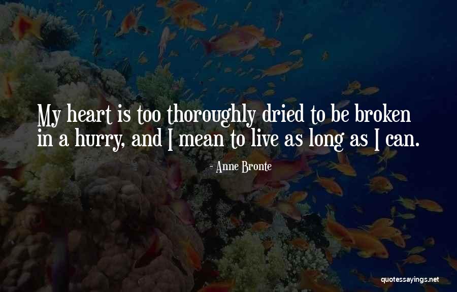 Heartbreak Broken Heart Quotes By Anne Bronte