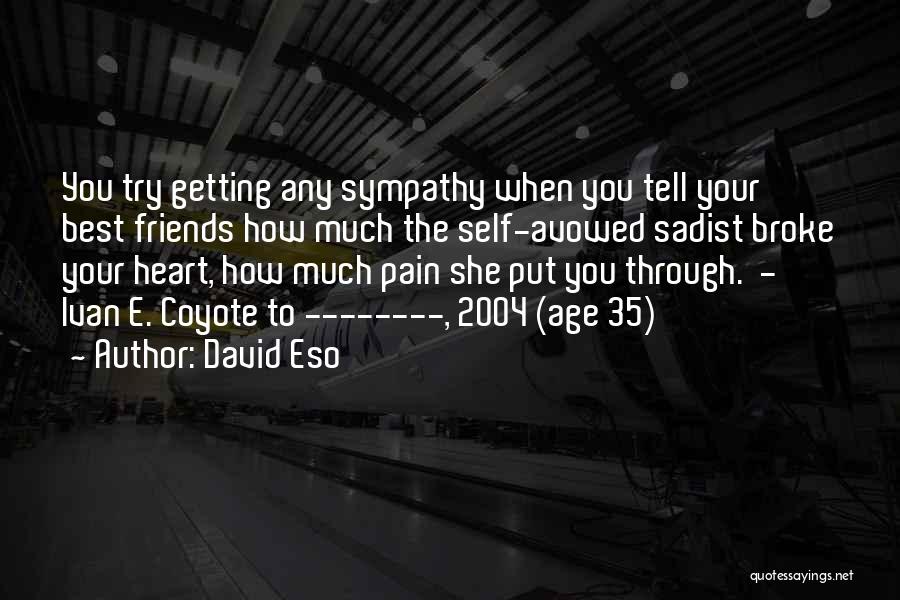 Heartbreak Getting Over Quotes By David Eso