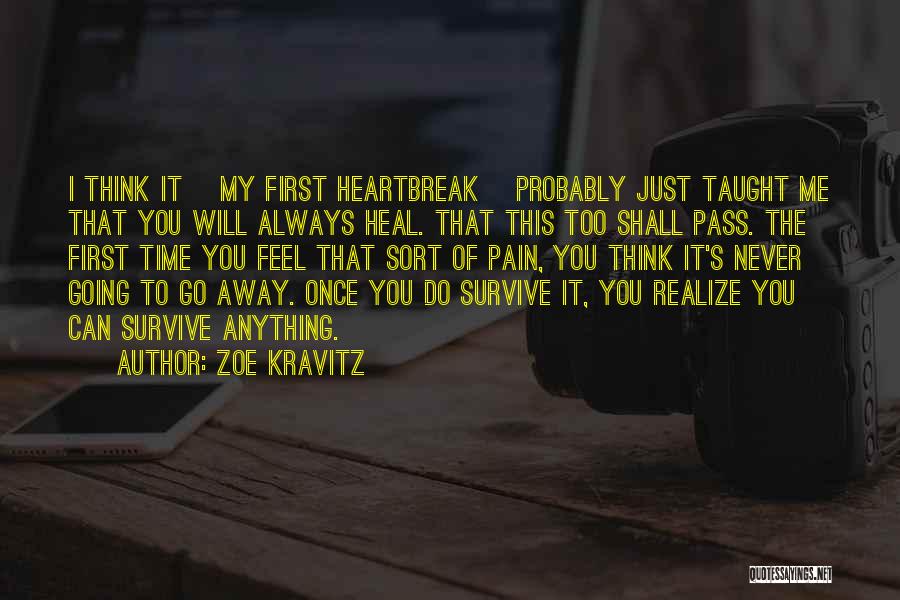 Heartbreak Pain Quotes By Zoe Kravitz
