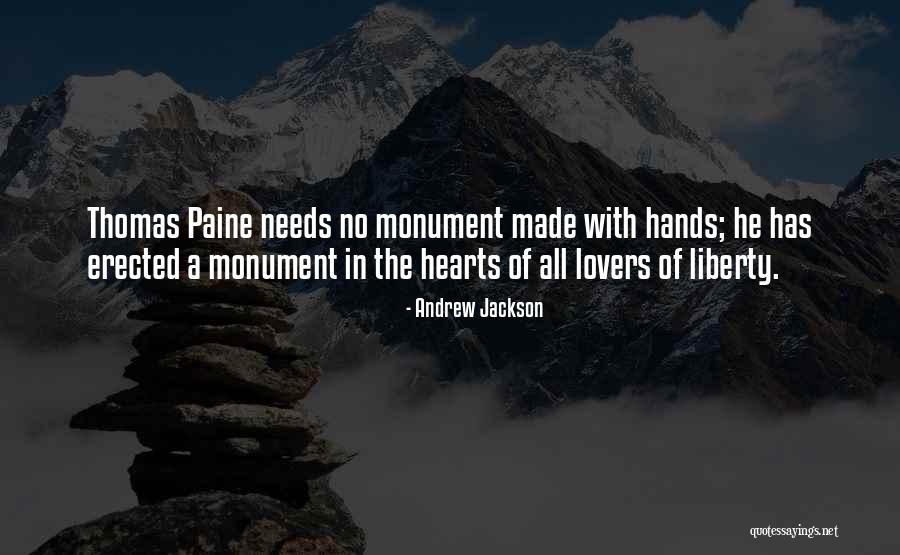 Hearts Needs Quotes By Andrew Jackson Hearts Needs Quotes By Andrew Jackson