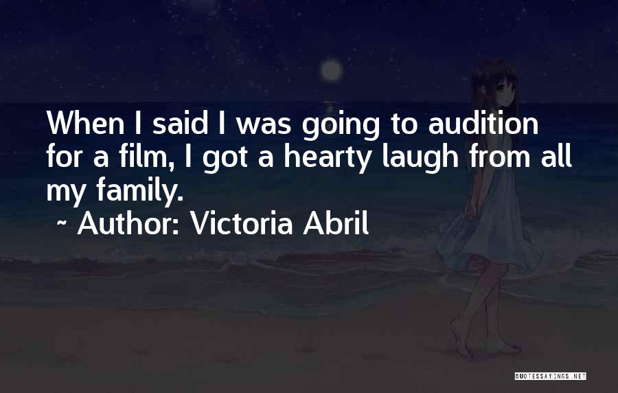 Hearty Laugh Quotes By Victoria Abril