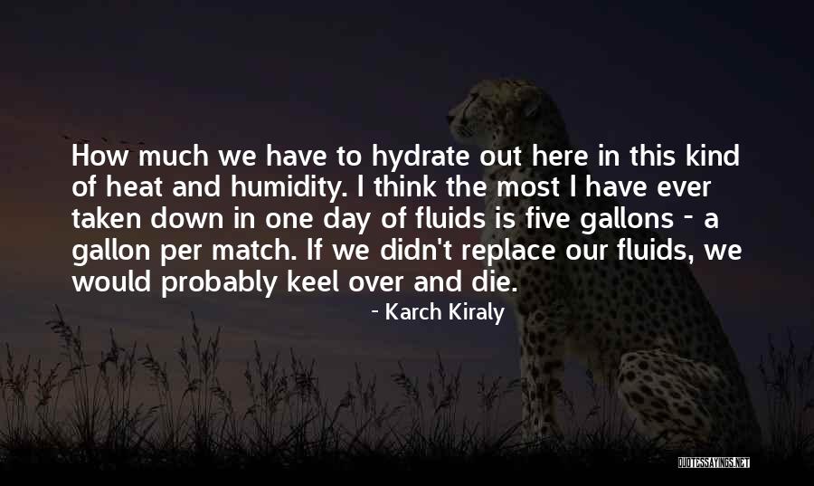 Heat And Humidity Quotes By Karch Kiraly Heat And Humidity Quotes By Karch Kiraly