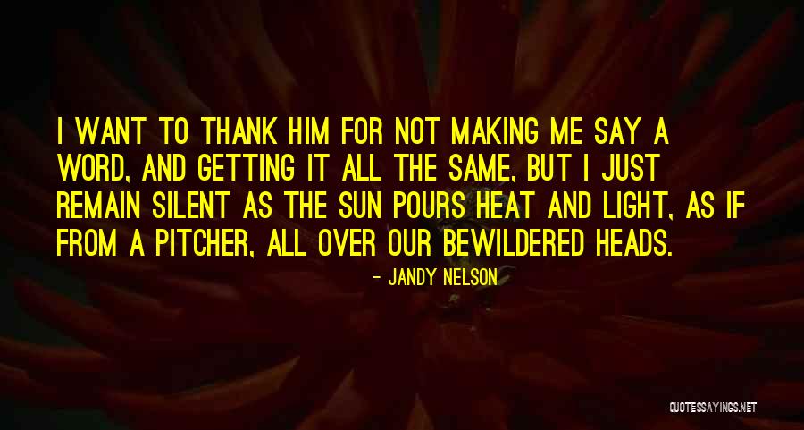 Heat And Light Quotes By Jandy Nelson Heat And Light Quotes By Jandy Nelson