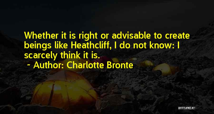 Heathcliff In Wuthering Heights Quotes By Charlotte Bronte
