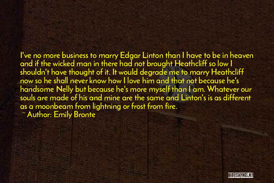 Heathcliff Vs Edgar Quotes By Emily Bronte