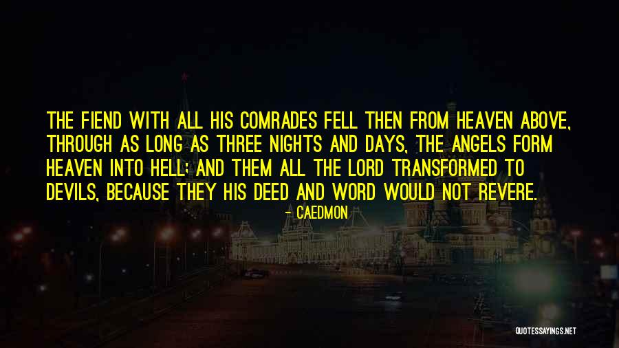 Heaven And Angel Quotes By Caedmon Heaven And Angel Quotes By Caedmon