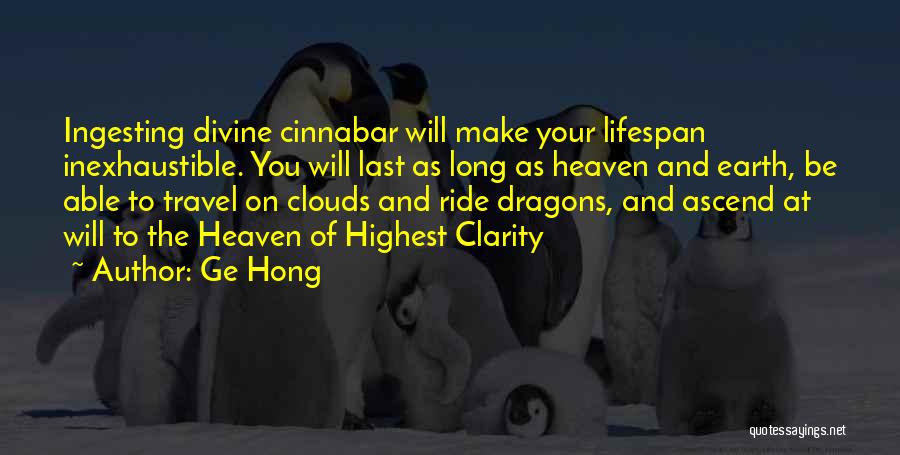 Heaven And Clouds Quotes By Ge Hong