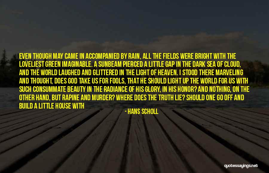 Heaven And Flowers Quotes By Hans Scholl