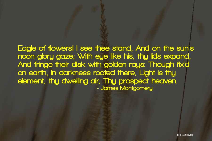 Heaven And Flowers Quotes By James Montgomery