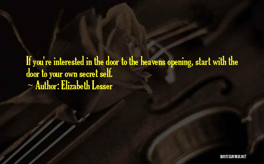 Heaven's Door Quotes By Elizabeth Lesser