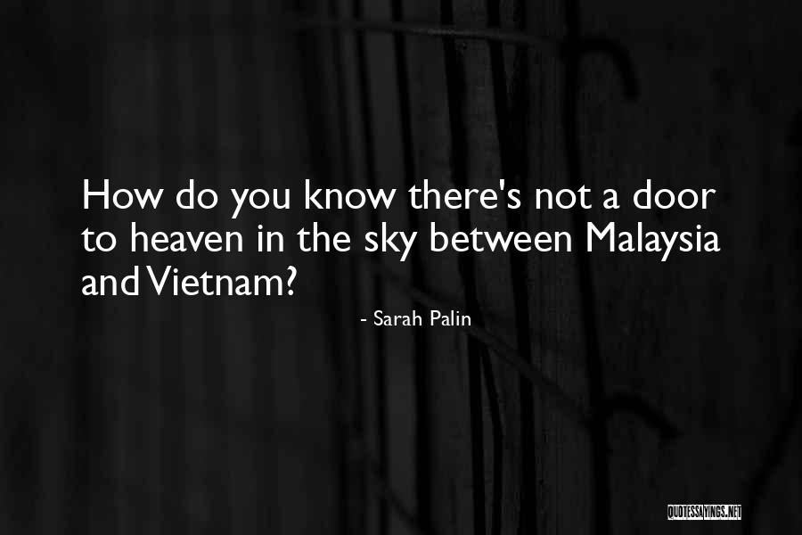 Heaven's Door Quotes By Sarah Palin