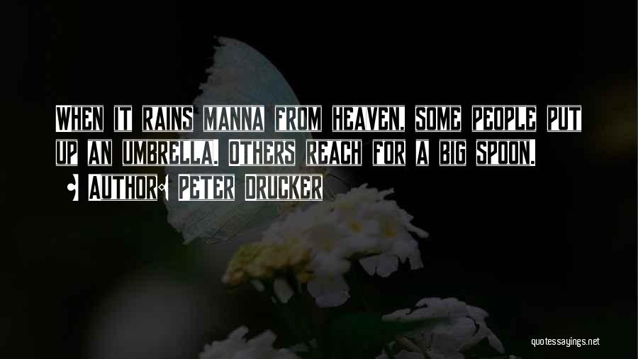 Heaven's Rain Quotes By Peter Drucker