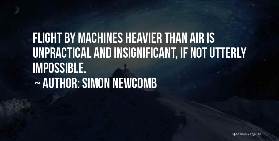 Heavier Than Quotes By Simon Newcomb