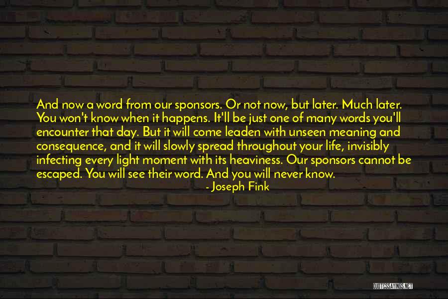 Heaviness In Life Quotes By Joseph Fink Heaviness In Life Quotes By Joseph Fink